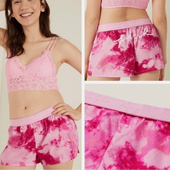 Pink Tie-Dye pink logo short - Picture 1 of 4